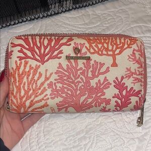 Spartina 449 Coral and Pink Wallet
